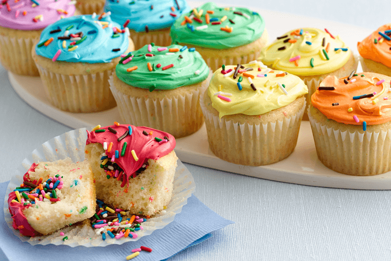 Betty Crocker Double Rainbow cupcakes