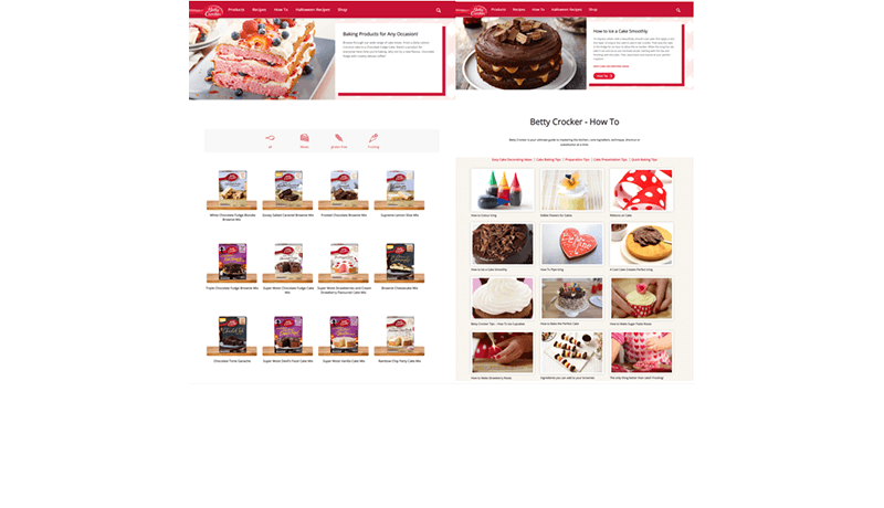 Betty Crocker website