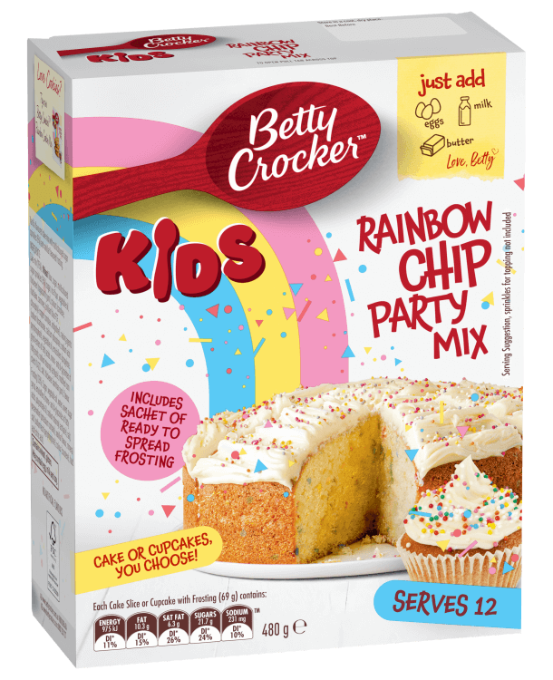 Rainbow Chip Party Cake Mix