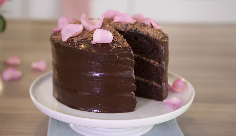 Moist Triple Layer Chocolate Cake