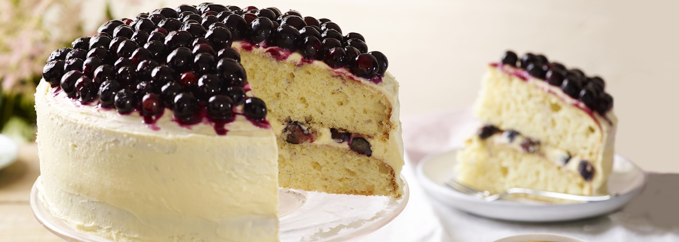 Blueberry lemon cake banner