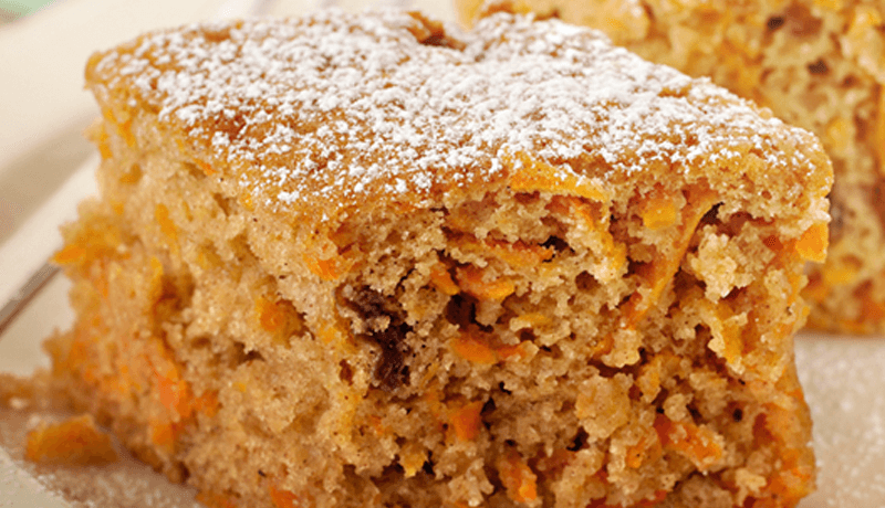 Carrot Apple And Cinnamon Slice