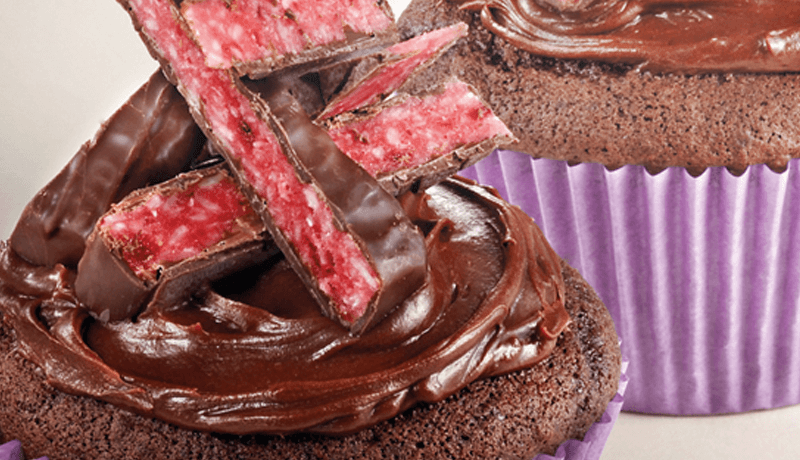 Chocolate cherry coconut cupcakes