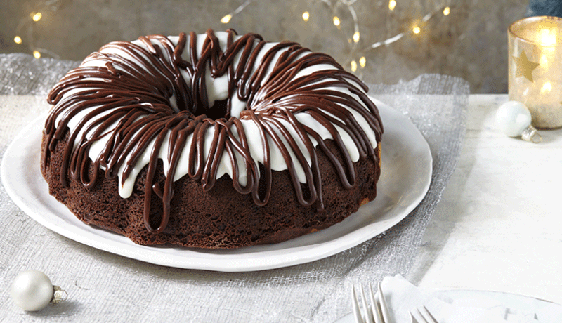 Chocolate Cheesecake Swirl Bundt Cake