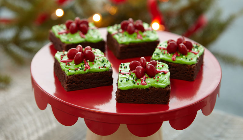 Christmas Gift Brownie Squares
