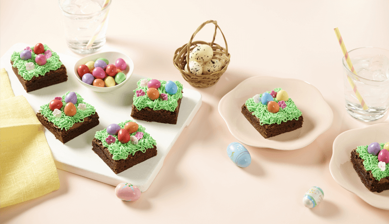 Easter egg brownies