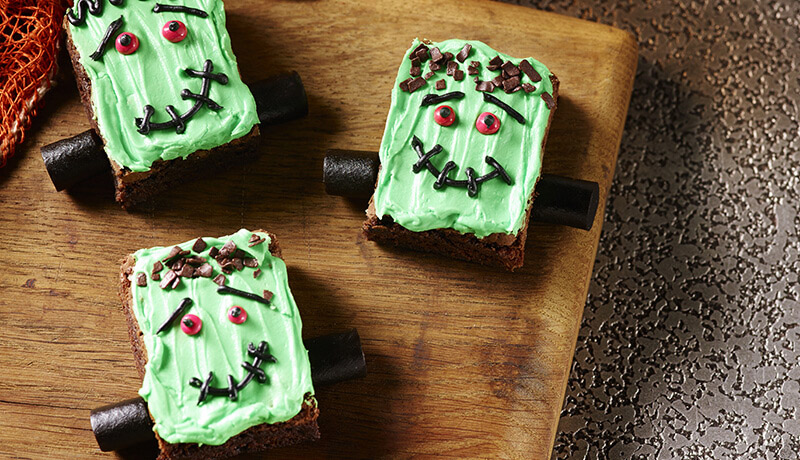 Halloween Frankenstein Brownies