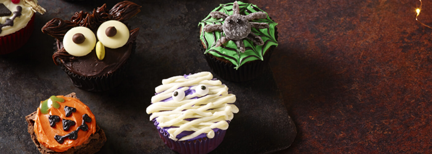 Halloween Story cup cakes