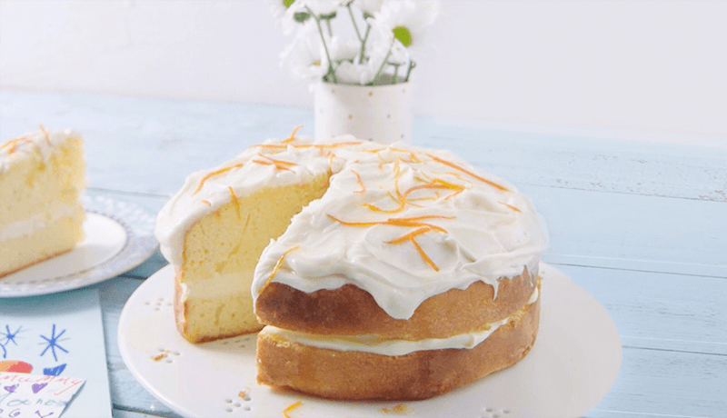 Mandarin Swirl Cake