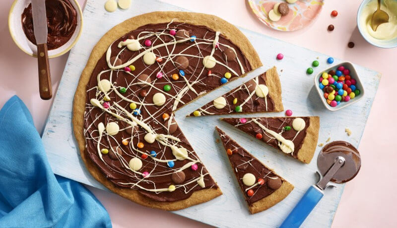 Rainbow Cookie Pizza