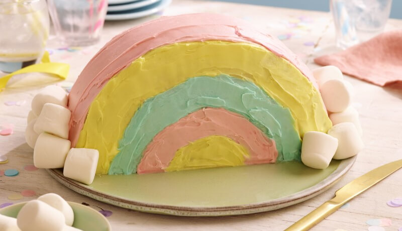 Rainbow Party Cake