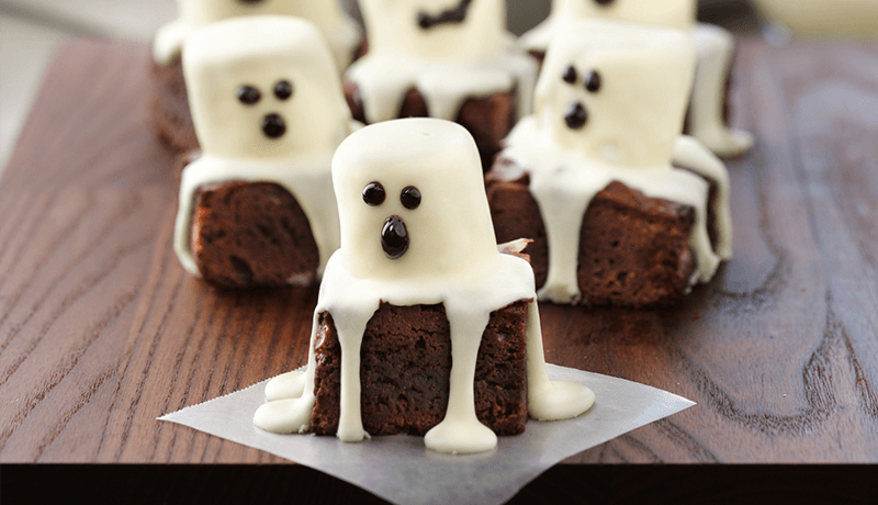 Spooky Boo Brownies