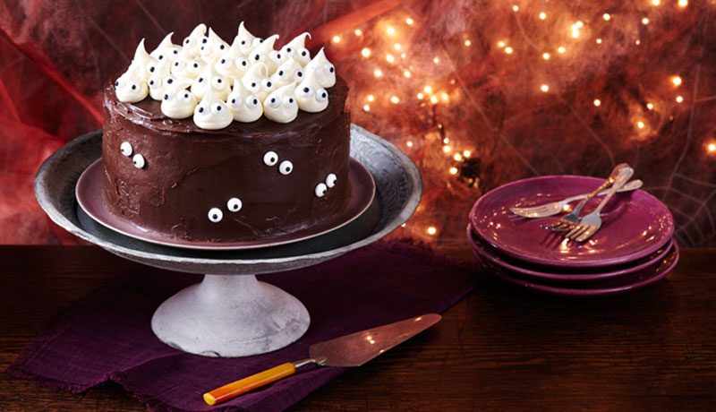 Spooky Halloween Ghost Cake