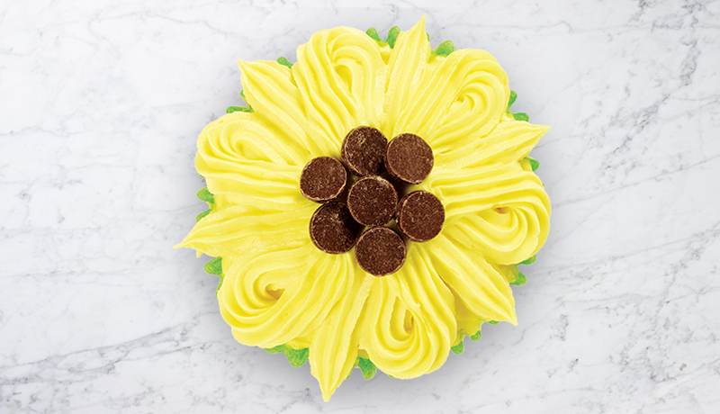 Sunflower cupcake Easter campaign