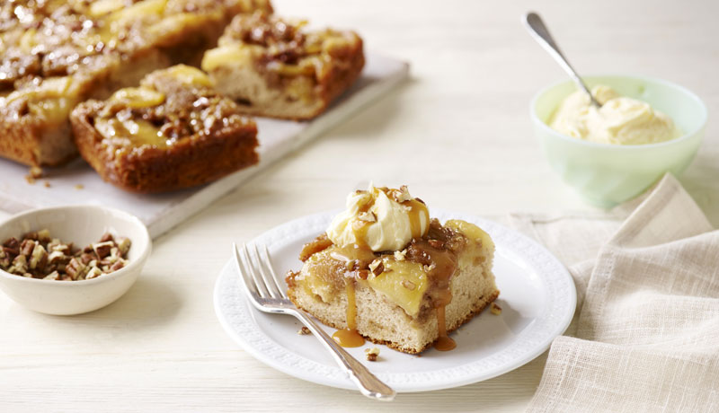 Warm Caramel Apple Cake