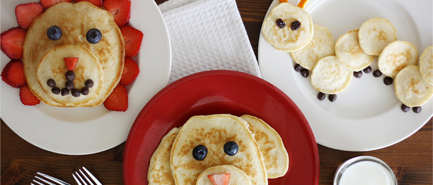 animal shaped pancakes