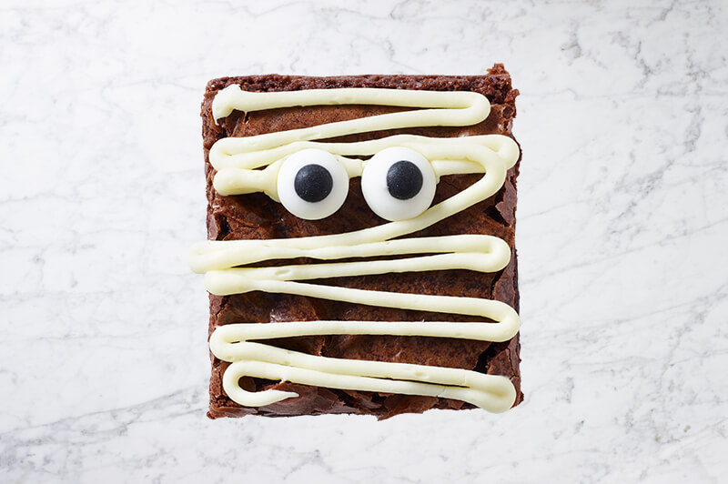 Halloween Mummy Brownies