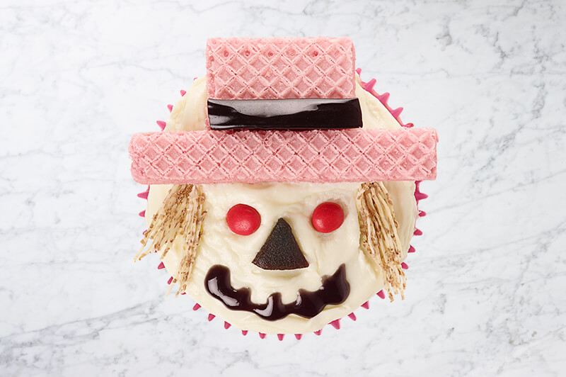 Halloween Scarecrow Cupcake